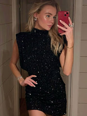Gillian Glitter Minikleid