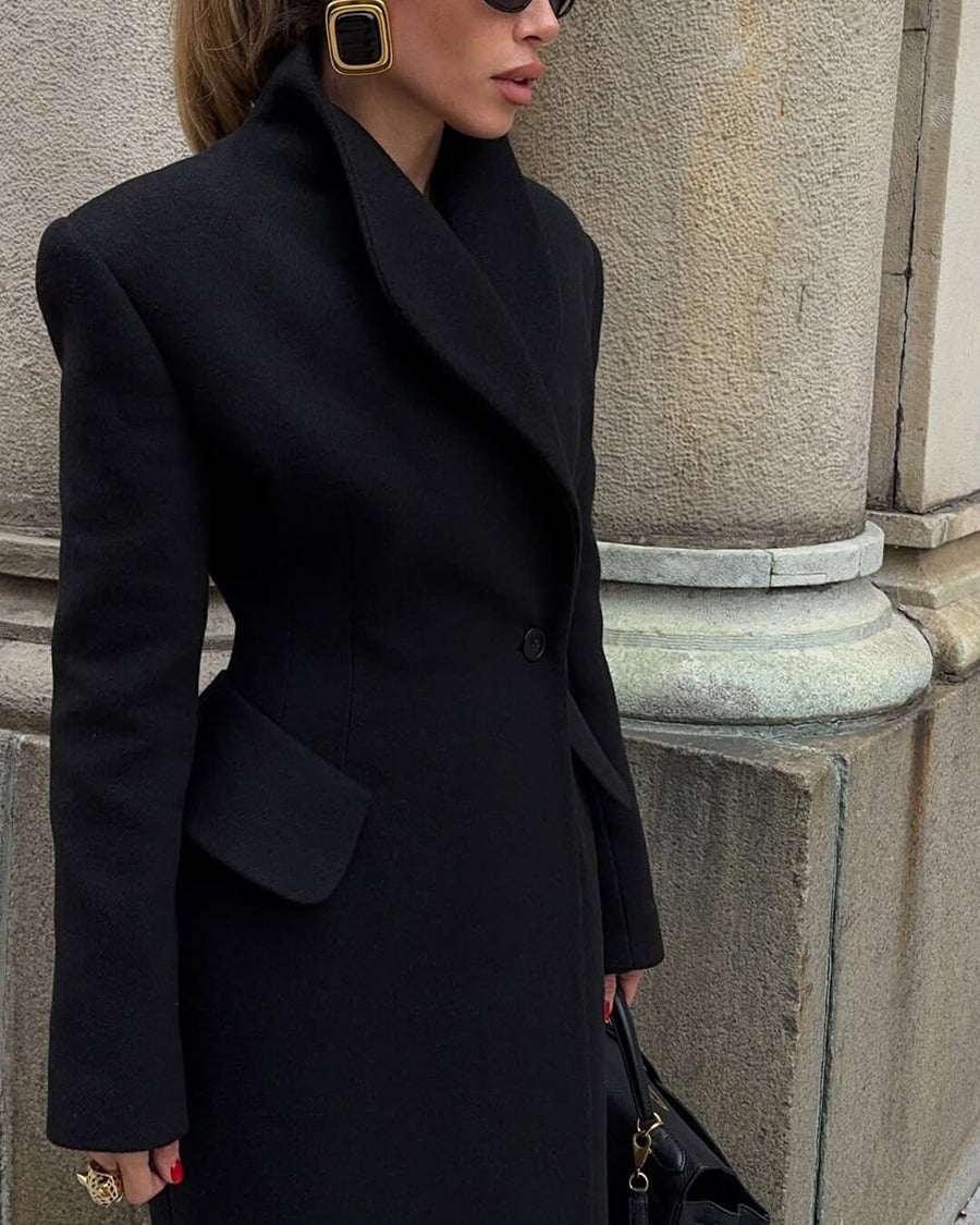 Genevieve Maßgeschneiderter Maxi-Mantel