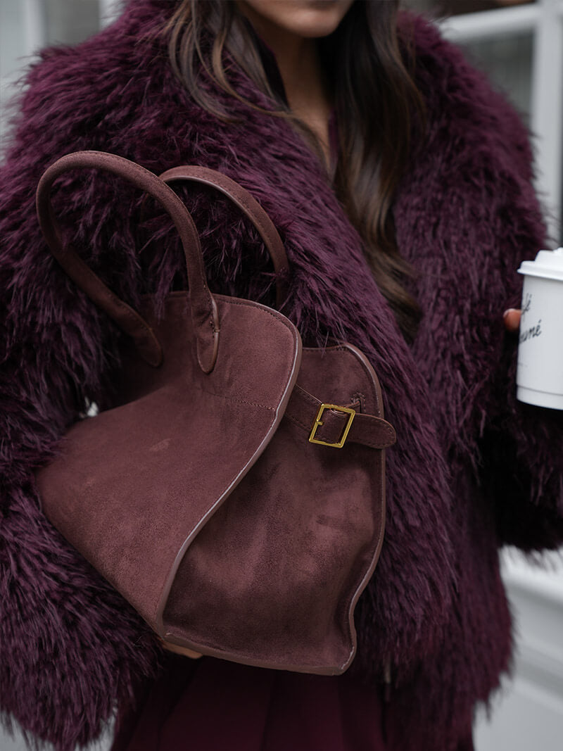 Henna suede Tasche