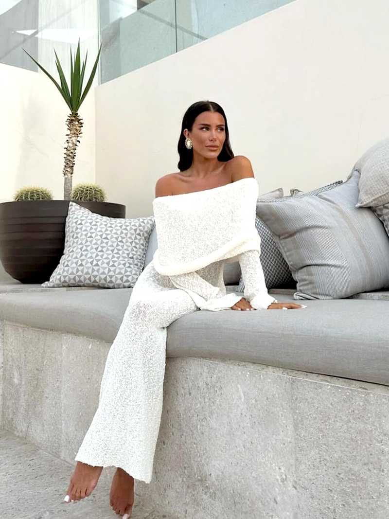 Marissa - Glamouröses, schulterfreies, transparentes Abendkleid | Elegantes transparentes Strandpartykleid für Damen
