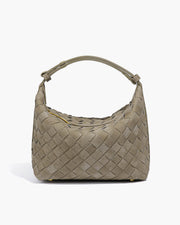 Mica Geflochtene Wildleder-Ledertasche