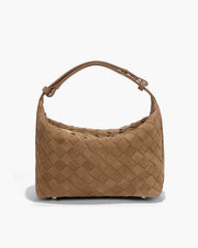 Mica Geflochtene Wildleder-Ledertasche