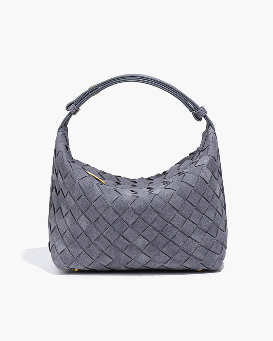 Mica Geflochtene Wildleder-Ledertasche