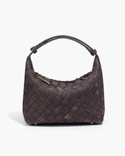 Mica Geflochtene Wildleder-Ledertasche