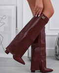 Burgunderrotes Leder