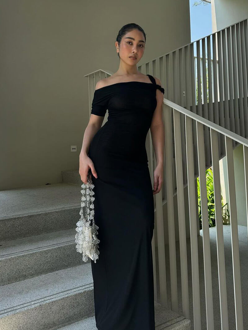 Kylie twisted Maxikleid