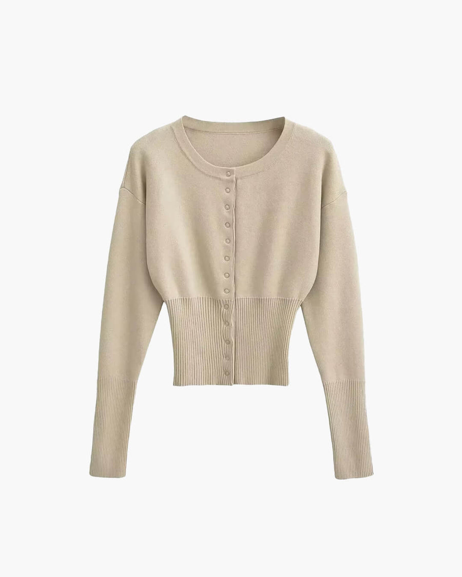 Shelly Snap-Button Strick-Cardigan