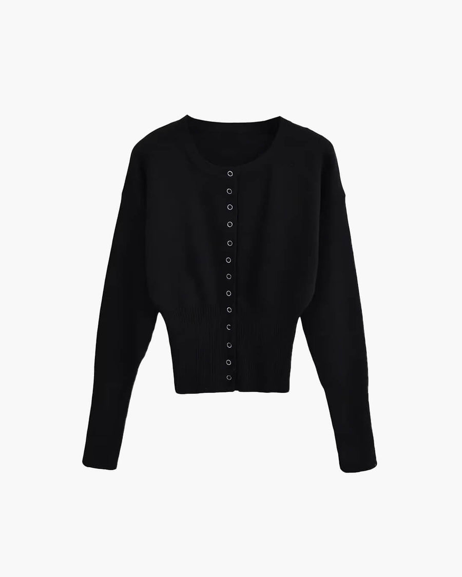 Shelly Snap-Button Strick-Cardigan