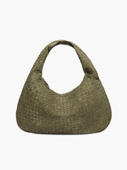 XL suede woven Tasche