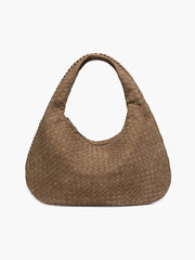 XL suede woven Tasche