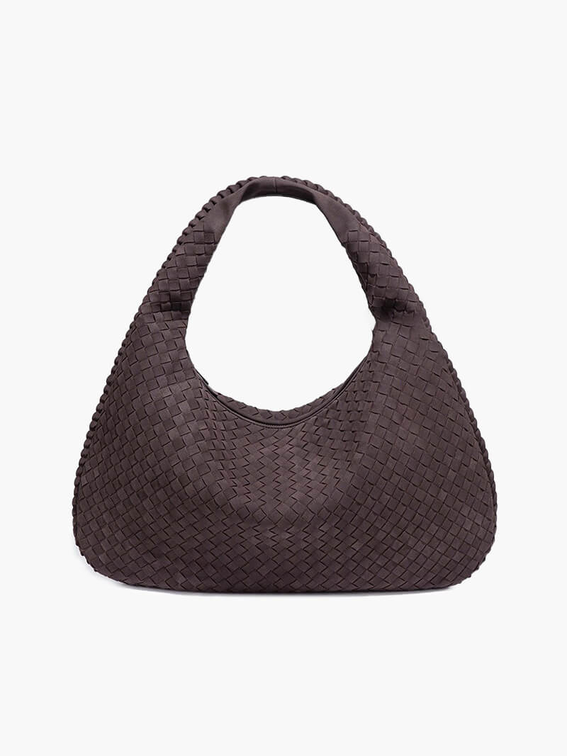 XL suede woven Tasche