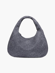 XL suede woven Tasche