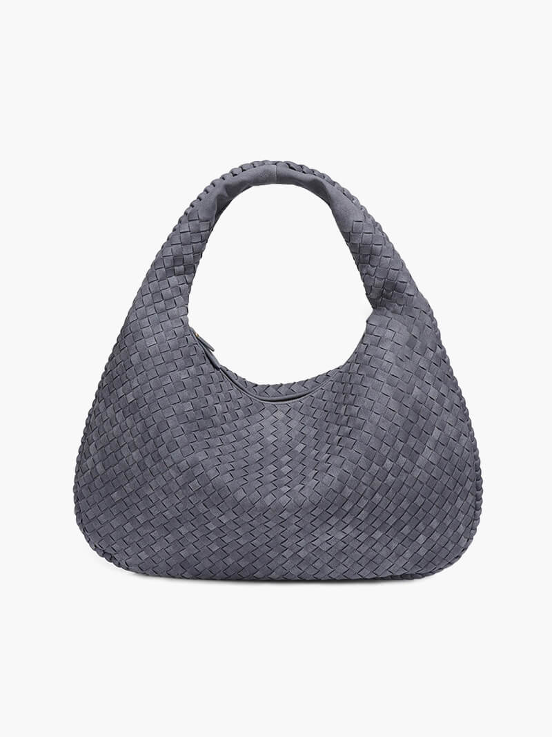 XL suede woven Tasche