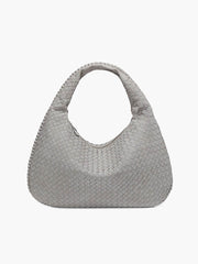 XL suede woven Tasche