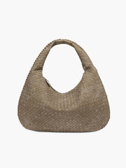 XL suede woven Tasche