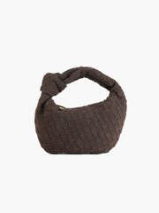 Mini suede woven Tasche