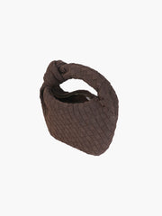 Mini suede woven Tasche