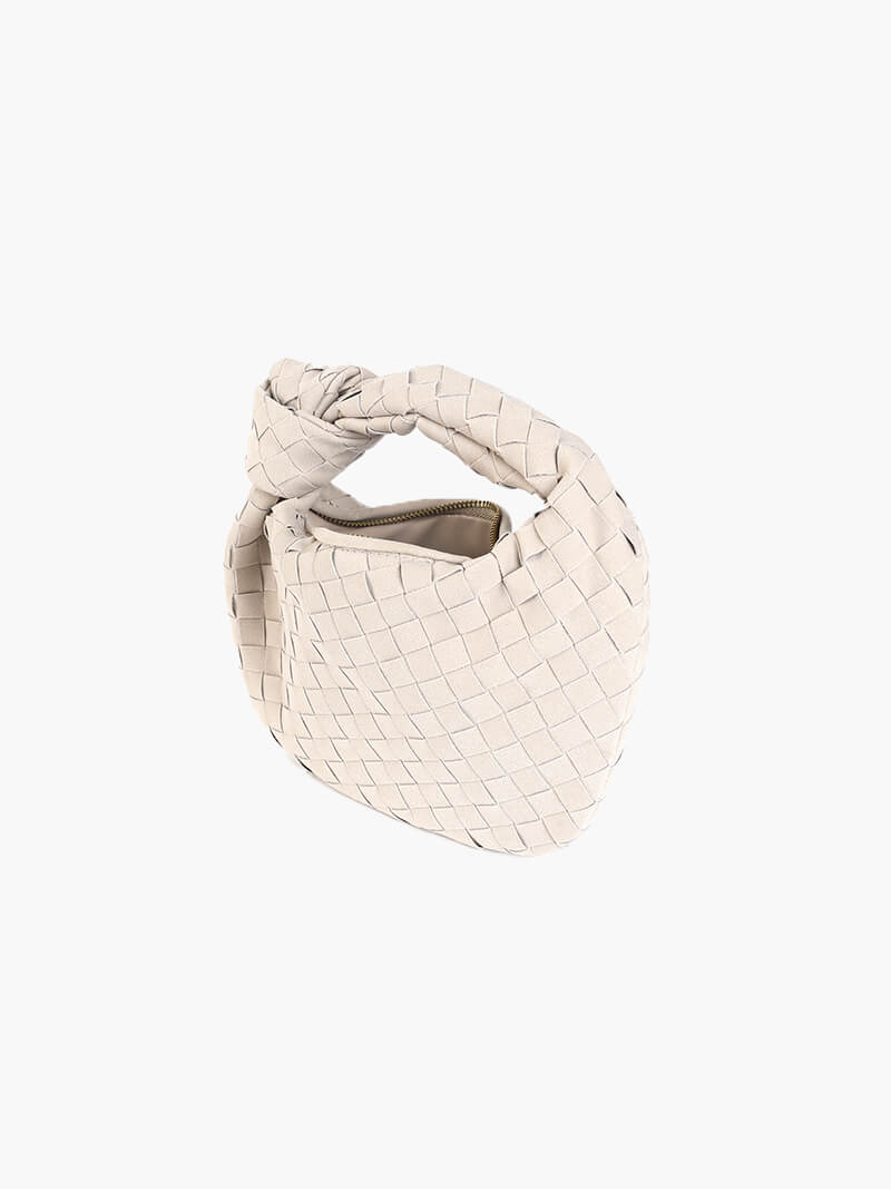 Mini suede woven Tasche