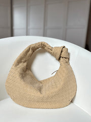 Medium suede woven Tasche