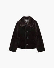Joana Wendejacke aus Kunstfell und Leder