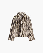Josie Leopard Kunstfellmantel