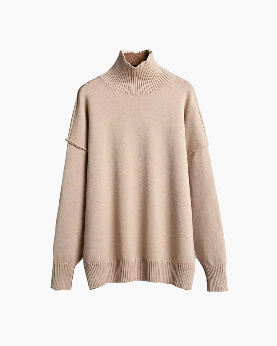 Katie Rollkragen-Strickpullover
