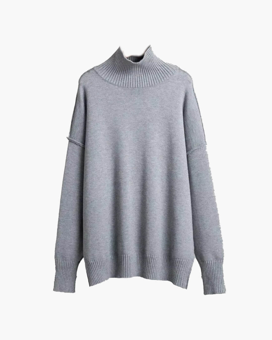 Katie Rollkragen-Strickpullover