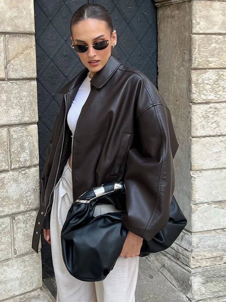 Caroline Vegane Lederjacke