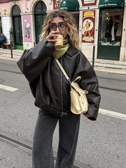 Caroline Vegane Lederjacke