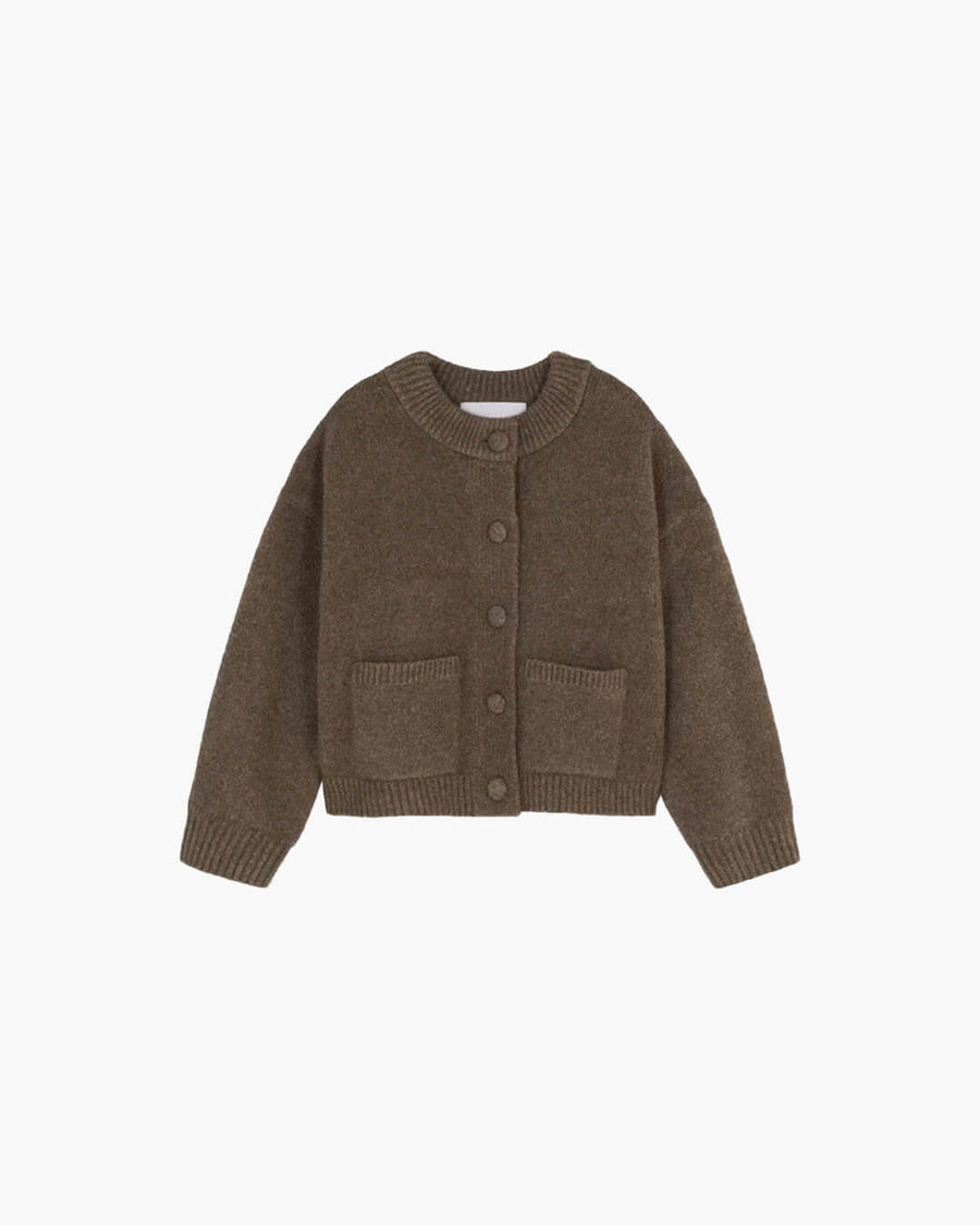 Nessa Grob gestrickte Strickjacke