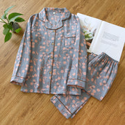 Sommer Pyjama Damen | Blumenprint & Leicht