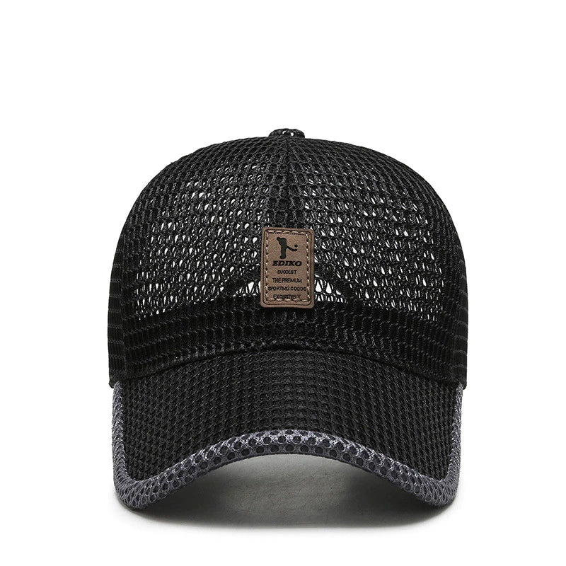 Sommerhut Herren | Atmungsaktive Mesh-Cap & Verstellbarer Trucker-Stil