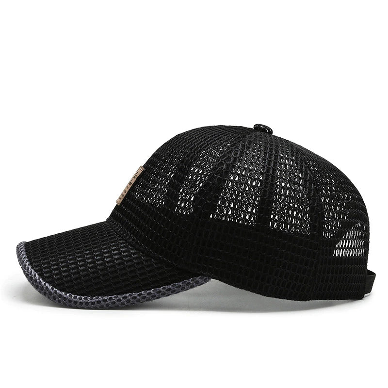 Sommerhut Herren | Atmungsaktive Mesh-Cap & Verstellbarer Trucker-Stil