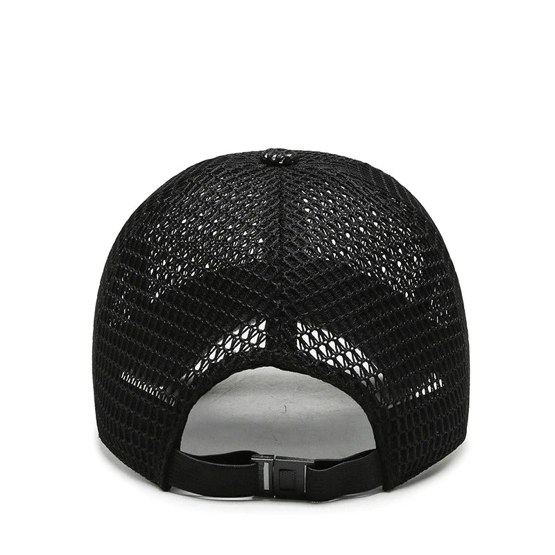 Sommerhut Herren | Atmungsaktive Mesh-Cap & Verstellbarer Trucker-Stil