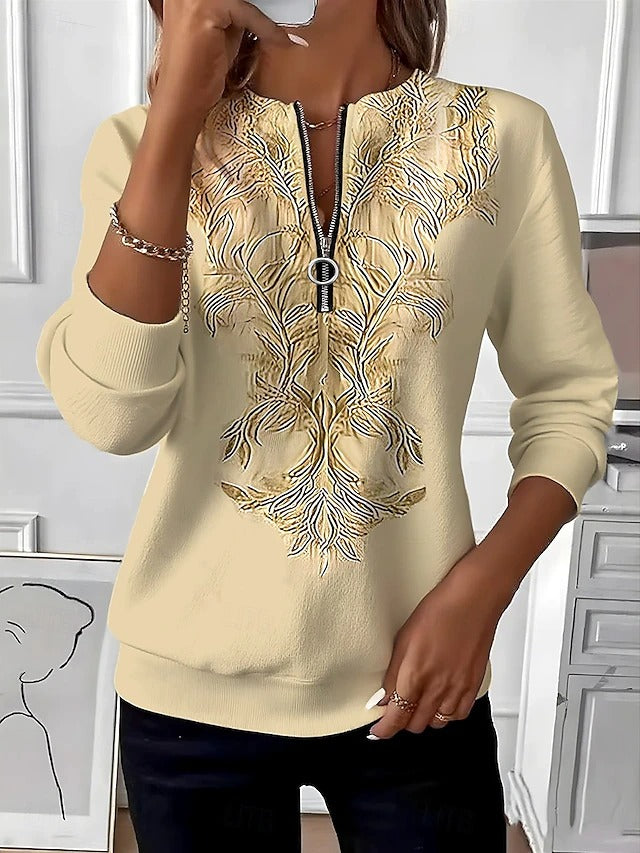 Clara | Cozy Damen-Halbzip-Jumper stylisch & bequem