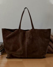 Cynthia Große Wildleder-Shopper Tasche