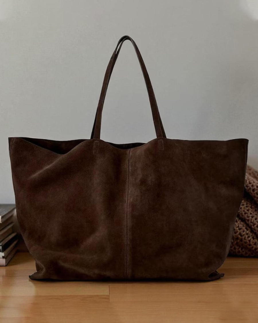 Cynthia Große Wildleder-Shopper Tasche