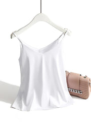 Top con spalline sottili | Top in raso da donna