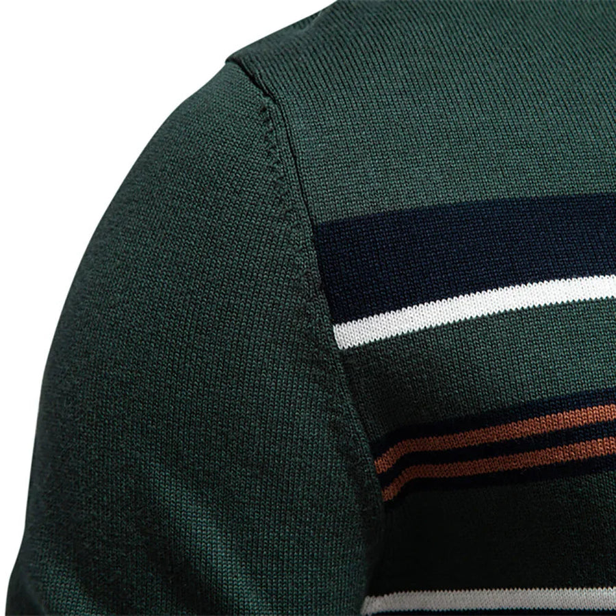 Sportlicher Pullover mit modernem Kontrastdesign