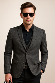 Anton | Herren Frühlings Slim Blazer Jacke