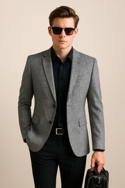 Anton | Herren Frühlings Slim Blazer Jacke