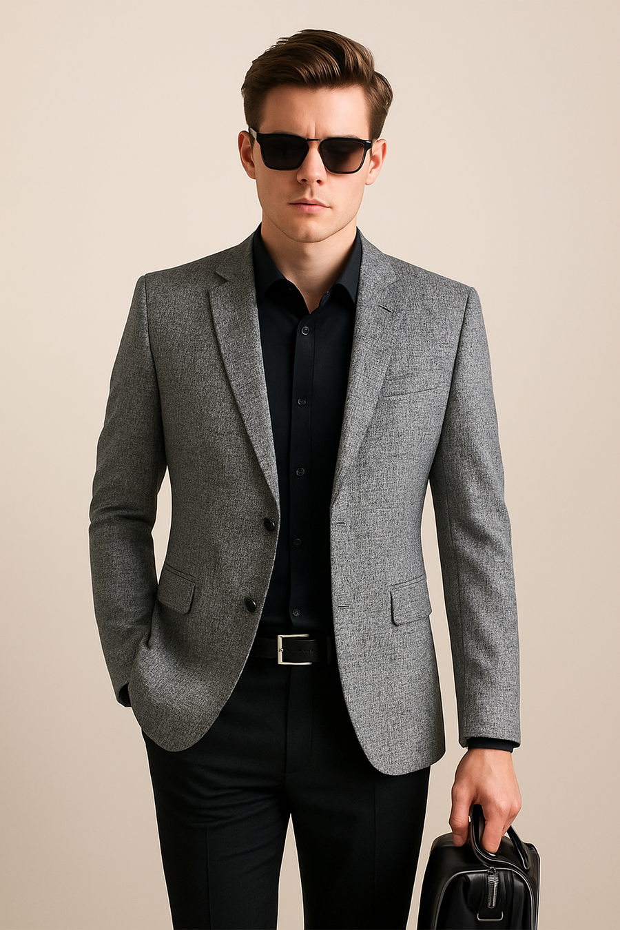 Anton | Herren Frühlings Slim Blazer Jacke