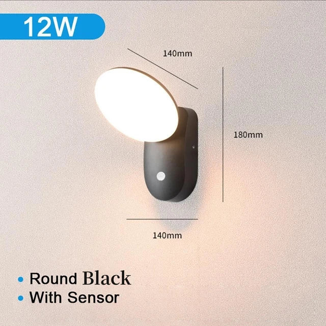 LED Außenwandleuchte mit Bewegungssensor