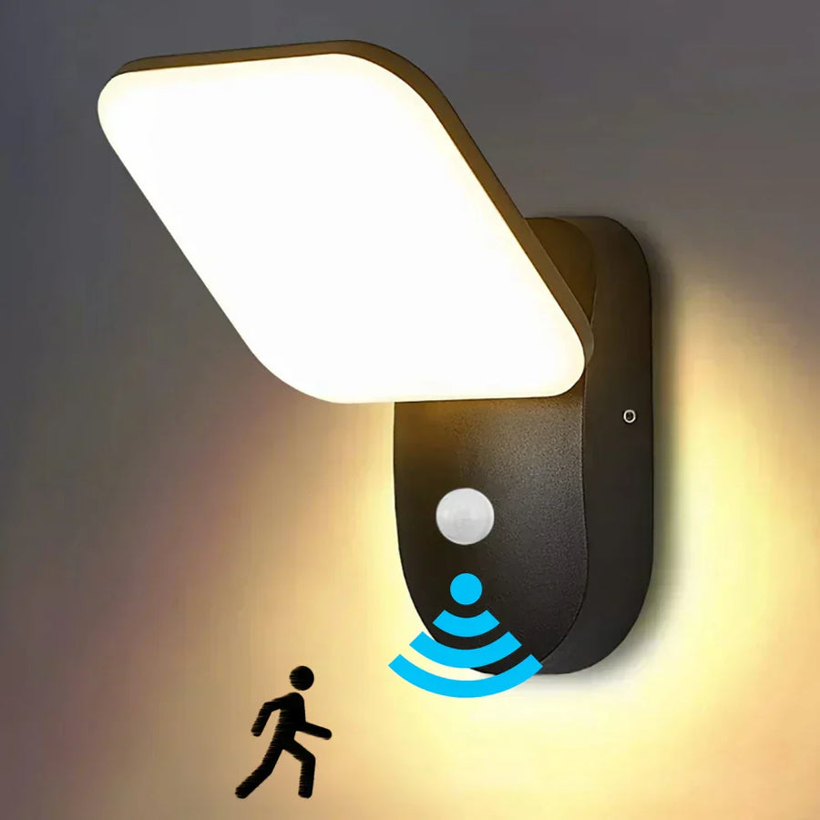 LED Außenwandleuchte mit Bewegungssensor