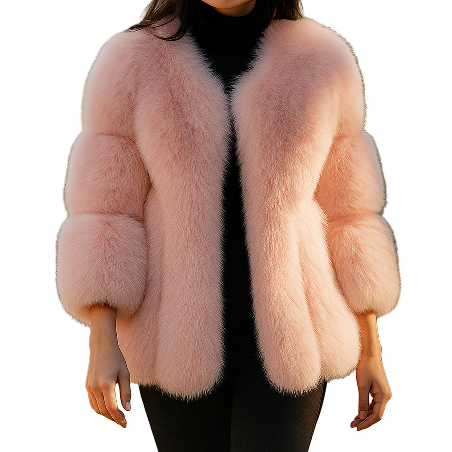 Caitlyn – Stilvolle Kunstfell Jacke