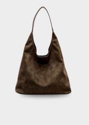 Wildleder Handtasche Damen – Umhängetasche mit Schnalle