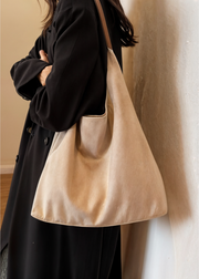 Wildleder Handtasche Damen – Umhängetasche mit Schnalle