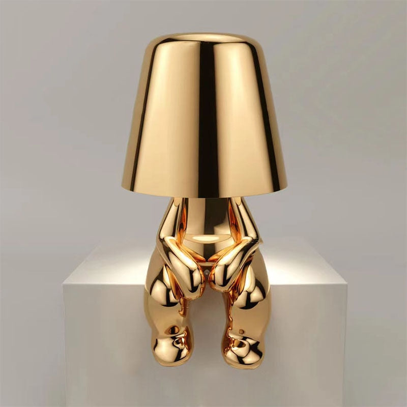 Stilvolle Tischlampe mit Warmem Licht – Modernes Design für Wohnzimmer und Schlafzimmer, Wiederaufladbar und Dimmbar