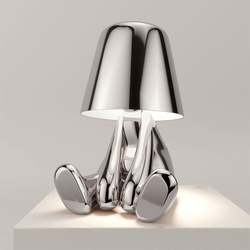 Stilvolle Tischlampe mit Warmem Licht – Modernes Design für Wohnzimmer und Schlafzimmer, Wiederaufladbar und Dimmbar