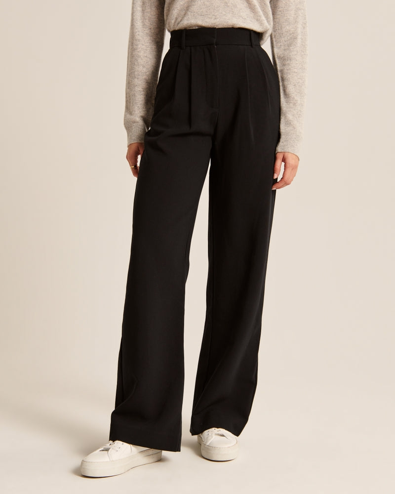 Stoffhose Damen Eleganter Schnitt Bequem